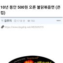 10년 동안 500원 오른 불닭볶음면 (큰컵) 이미지