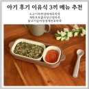 운채소고기세번째이야기 | 9개월 후기 밥솥 이유식 세 끼 메뉴 추천 부추 알레르기 테스트
