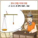 한국 전통 무게 단위 근, 냥, 돈, 푼 완벽 가이드, 저울