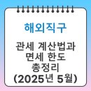해외직구 관세 계산법과 면세 한도 총정리 (2025년 5월)