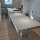 호텔 그레이(보수점) | 서울숲 리버뷰자이 트라버틴 아이보리 12T, 트라버틴 그레이 9T 세라믹 상판 및 싱크볼, 레진 시공사례