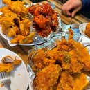 마평마을 | 용인 역북 명지치킨, 둘이서 후라이드/양념/마늘/청양간장치킨 4가지맛 뿌순 후기 +웨이팅