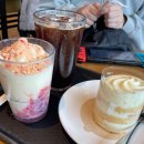 블루밍애드 | 스타벅스 신메뉴 &#39;카스텔라 크럼블 딸기 블렌디드&amp;슈크림 딸기 블루밍 케이크 리뷰&#39;