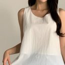 바리 이중 트임 언발란스 나시 4color 이미지