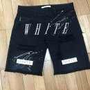 off white/ 페인팅데님 반바지, 카고반바지/ 31 이미지