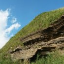 제주 수월봉 화산쇄설층 이미지