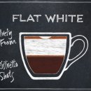 플랫화이트(flat white) 이미지