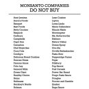 몬산토 계열사 구매 금지!! 이미지