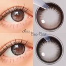 허니PC | 츄렌즈 한정판 윙크 메가 베어부 에디션 허니초코 더치블랙 14.0mm 빅직경렌즈