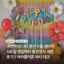 피앤비 유니티 | 피앤비유니티 풍선구름 데이지 500일 생일파티 풍선장식 세트 후기｜마카롱커튼 파티 데코