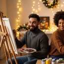 즐거운 유화 | 똥손도 작가처럼! 크리스마스 이브 유화 원데이 클래스 리얼 후기