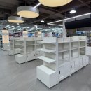 시야약국 | 메가플러스 창고형 약국 화장품정리진열대 완성 맞춤 진열대 시공 후기