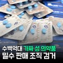 수백억대 가짜 '성 의약품' 밀수 판매조직 검거 이미지