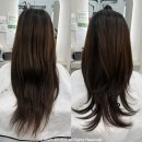일이삼헤어 | 긴머리 레이어드컷에서 중단발 허쉬컷으로 컷트 후 봉고데기 하는법