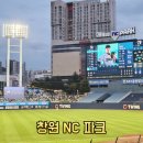 삼성& | 창원NC파크 107블록 29열 시야 NC vs 삼성 직관 후기