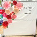 춘천유치원 | 춘천포토존 종이꽃 페이퍼플라워포토존 설치후기