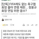 [단독] FIFA에도 없는 축구협회장 출마 연령 제한... 정몽규 회장 연임 위한 꼼수? 이미지