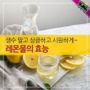 생수 말고 상큼하고 시원하게~ 레몬물의 효능 이미지