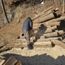 장작 패기 이미지