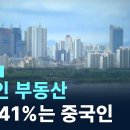 외국인 부동산 소유41%는 중X인 채널A경제카메라 이미지