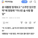 윤 대통령 멍게보고 "소주만 있으면 딱"에 정청래 "지나친 술 사랑 황당" 이미지