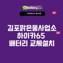 맑은물사업소 1 | 김포 산업용배터리 교체, 김포맑은물사업소 델코 HICA65 설치 후기