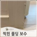 구로-현장-구로-453 | 책장에찍힌몰딩 원상 복원 보수