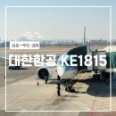 1815 | [항공] 대한항공 김포→부산 KE1815(A220)
