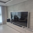 한신더휴1차 앞(1) | 포항 펜타시티 한신더휴2단지 85인치 삼성 더프레임 TV + 사운드바 + LGU+ 클로버 무타공 설치 후기
