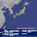 일본 6.8지진 발생 쓰나미 예상 이미지