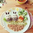 캐릭터 푸드아트 이미지