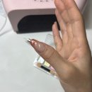 말랑네일 - 김해시 | 셀프네일 유리알 그라데이션 네일 해본 후기 (말랑 네일팁 연장 유지력)