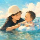 엄마와아이 | 🌊 2살 아기 첫 바다 물놀이! 온 가족이 함께 즐긴 엄마와 보행기 튜브 후기😎