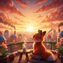 옥상빛 | 옥상 해돋이 및 새해 인사.. 황금빛 에메랄드그린 재물운 떡만두국