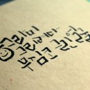 일상의 캘리그라피 이미지