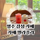 씨유 영주중앙로점 | 경북 영주 감성 카페 밀라플라 영주역 근처 디저트 여행 맛집 추천