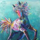 즐거운 아크릴화 이미지