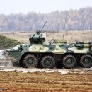 러시아 특수부대가 사용하는 BTR-82A 신형 장갑차 이미지
