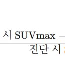 SUVmax 감소율 계산 이미지