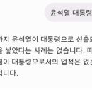 윤석열 대똥령 업적 Ai챗 답변 이미지