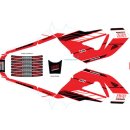 Yoshimura 2014 Honda Grom MSX-125 Red Graphics Kit 이미지