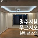 가경푸르지오아파트 | 청주 지웰 푸르지오 무몰딩 라운드 우물천장 실링팬 조명 인테리어 후기