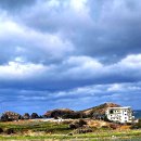 드넓은고산들녁 차귀島앞바당이 보이는 당산봉에 오르다 이미지