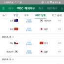 WBC월드베이스볼클래식 경기일정. 이미지