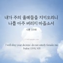 내가 주의 율례들을 지키오리니 이미지