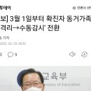 [속보] 3월 1일부터 확진자 동거가족 '7일 격리→수동감시' 전환 _ 속보라 내용 없네요 이미지