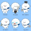 구름을 이미지화하여 동글동글 귀여운 한의원 캐릭터디자인