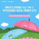 베스킨라빈스_쿼터(13,500원) 이상 구매 시, 카카오프렌즈 우산을 3천원에 증정 이미지