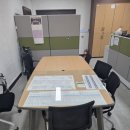 군위군농업기술센터 | 군위군 농업기술센터 회의실 대형 테이블 강화유리 설치 시공기