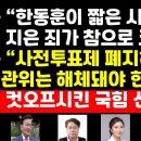 민경욱,조목조목 한동훈 직격 /김병준 "사전투표 폐지해야" /김소연 컷오프 파문 ﻿권순활TV 이미지